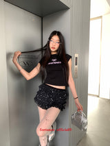 リボンレター半袖Tシャツ