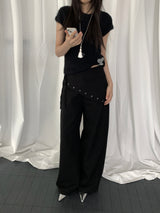 Juki Angora Short-Sleeve Knit Top
