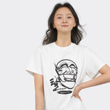 Hahoetal Graphic short sleeve t-shirts (White)