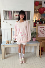 [BITTE DOSAN X SHAKIRI] MELODY OFF SHOULDER TOP (PINK)