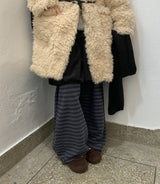 Myopni Corduroy Balloon Midi Skirt