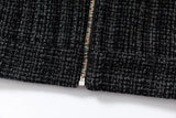 BEADED PIPE EMBROIDERY CROSS JACQUARD DETROIT JACKET