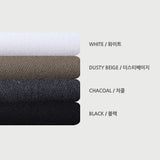 LMN Ries Deep One Tuck Back Banding Wool Wide Slacks (4 colors)