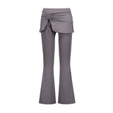 BELLE SKIRT-PANTS [CHARCOAL]