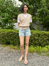 LIGHT BLUE DOT DENIM PANTS 21101