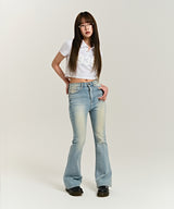 939 LOGO COLLAR CROP TOP (FLOWER)