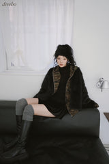 velvet cancan banding mini skirt