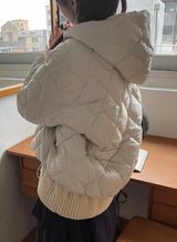 Kotanna Quilted Hooded Padded Jumper