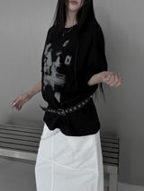 [unisex] アルクディオーバーフィットプリンティング半袖Tシャツ (2color)