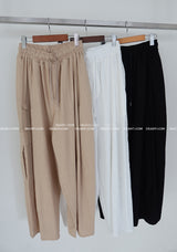 [UNISEX] Linen cargo balloon wide pants
