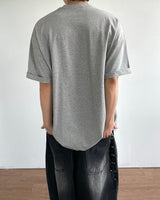 タイムプリントショーツスリーブTシャツ