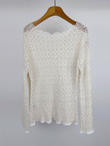 LACE KNIT LONG SLEEVE (2C)