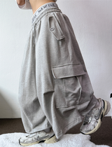 HIP LONG POCKET PARACHUTE CARGO BERMUDA 🤎🩶🖤🤍4COLOR