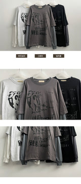 Rutta Hip Boxy Layered Long Sleeve Tee