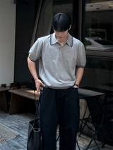 ポッターカラー半袖ニットウェア