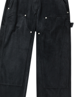 25FW WOMAN ベルベットストレートパンツ ブラック