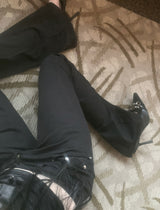 Pani Low-Rise Black Bootcut Pants