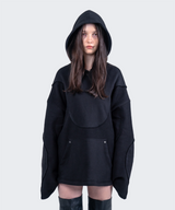 Curve Panel Oversized Hoodie