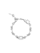 NO.598 [SILVER] WAVE TWO HOLD BALL BRACELET