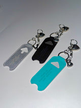 Good kisses initial lipbalm keychain (3color)