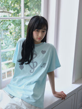 メロディーTシャツ - スカイブルー