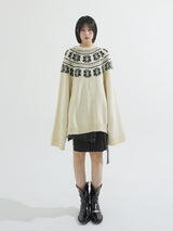 Nordic snow flake knit