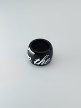 【お気に入り追加で応募】 [Formica] Spell ring (Black white)