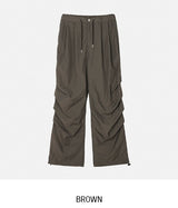 Earf Wave Shirred Nylon Pants