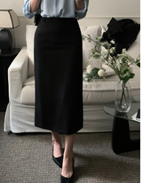 Lavin H-line Slit Long Skirt / 4 colors