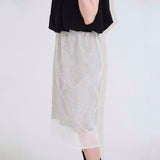 Crinkle Sheer Skirt - 2colors