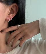 (silver925) ミニローズワンタッチピアス *silver