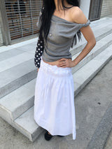 Noir One-Shoulder T