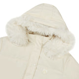 Fur Trimming Crop Hoodie Puffer Jacket_(2 Colors)