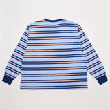 マルチストライプシンボルTシャツ ブルー