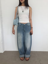 Bleach Relaxed Fit Denim (2color)