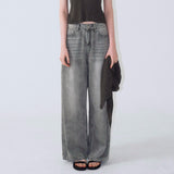 Washed Denim Pants