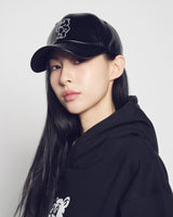 26SS LINE AC BEAR VEGAN LEATHER BALL CAP