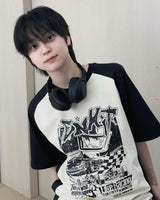 ライクレーシングラグランTシャツ