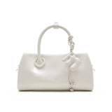 muva. Genuine‑Leather Pillow‑Style Hand Tote, Convertible Cross‑body Retro Commuter Niche Textured Women’s Purse, New Arrival Feb 10