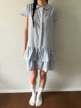 Twin Shirt フリルワンピース (2color)