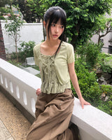パエル チェックスリーブレストップ