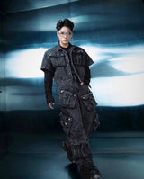WASH-DENIM PANTS QUAD POCKET