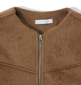 Paul No Collar Wool Jacket