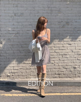[MADE] Rnin check mini dress