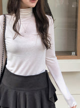 ベーシックレイヤードウールタートルネックTシャツ (6color)