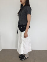 Border frill pencil skirt (2color)