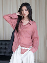 Old Money Sheer Ramie Shirt