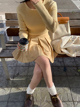 [MADE] Peto Pintuck Mini Skirt