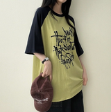 リミンボクシーフィットカラーラグラン半袖Tシャツ