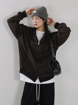 Overfit Zip-up Hood T-shirt